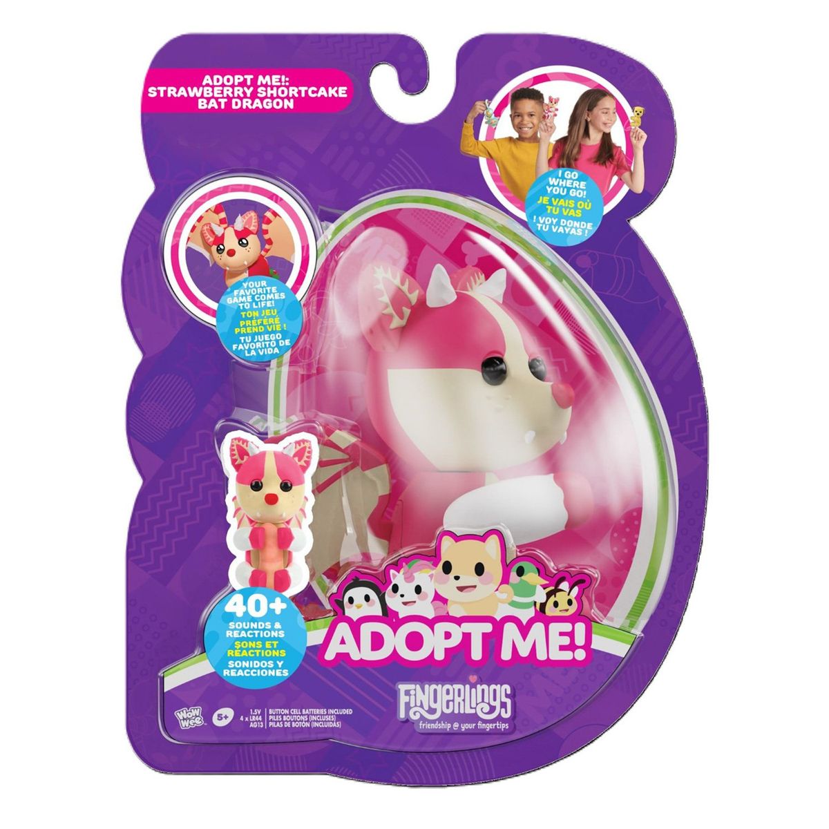 FINGERLINGS - Adopt Me Interactivo Dragon Fingerlings