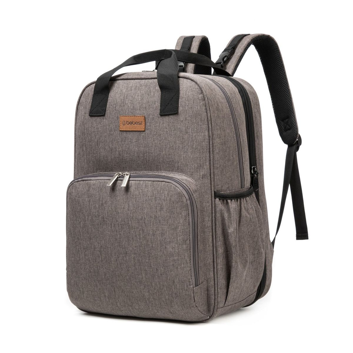 BEBESIT - Bolso Pañalero Mudador Gris Bebesit