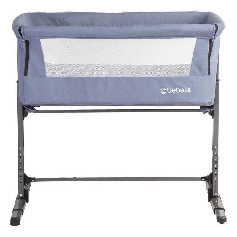 BEBESIT Cuna Colecho con Mosquitero MySide LX Azul