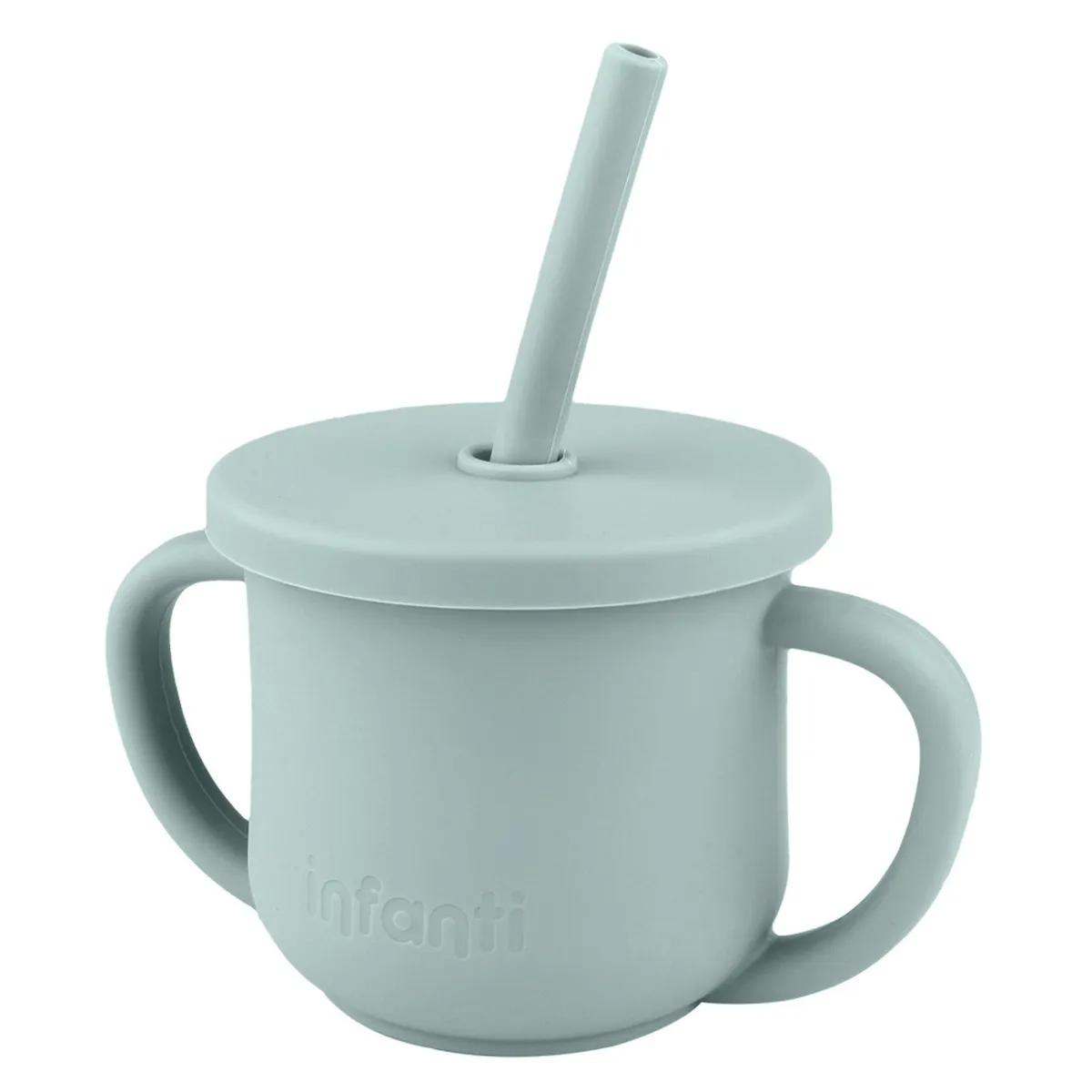 INFANTI - Vaso 2 En 1 Con Asas Azul Infanti
