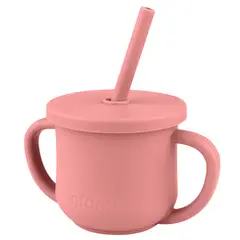 INFANTI - Vaso 2 En 1 Con Asas Rojo