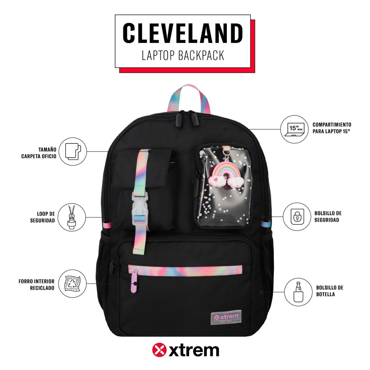 XTREM - Mochila Notebook  Cleveland 5Xt 15" Xtrem