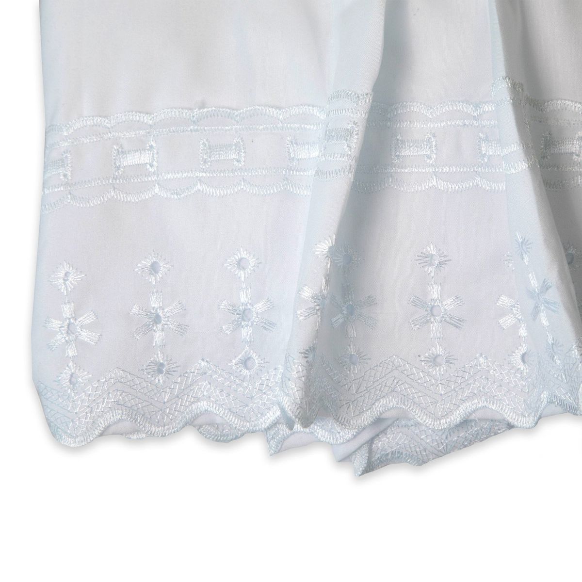 DORAL - Faldón Romántico Broderie Blanco Doral