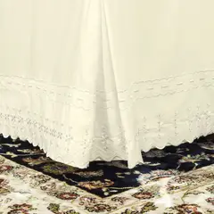 DORAL - Faldón Romántico Broderie Blanco
