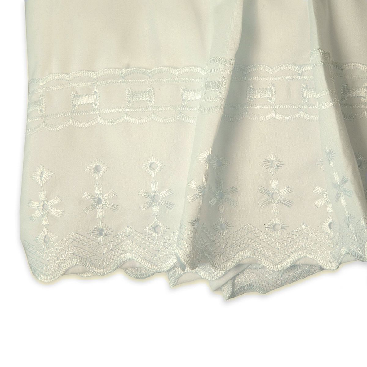 DORAL - Faldón Romántico Broderie Blanco Doral