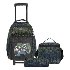 XTREM - Run Pack Mochila con Ruedas + Lonchera + Estuche 5XT