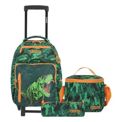 XTREM - Run Pack Mochila con Ruedas + Lonchera + Estuche 5XT