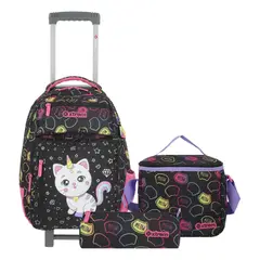 XTREM - Run Pack Mochila con Ruedas + Lonchera + Estuche 5XT