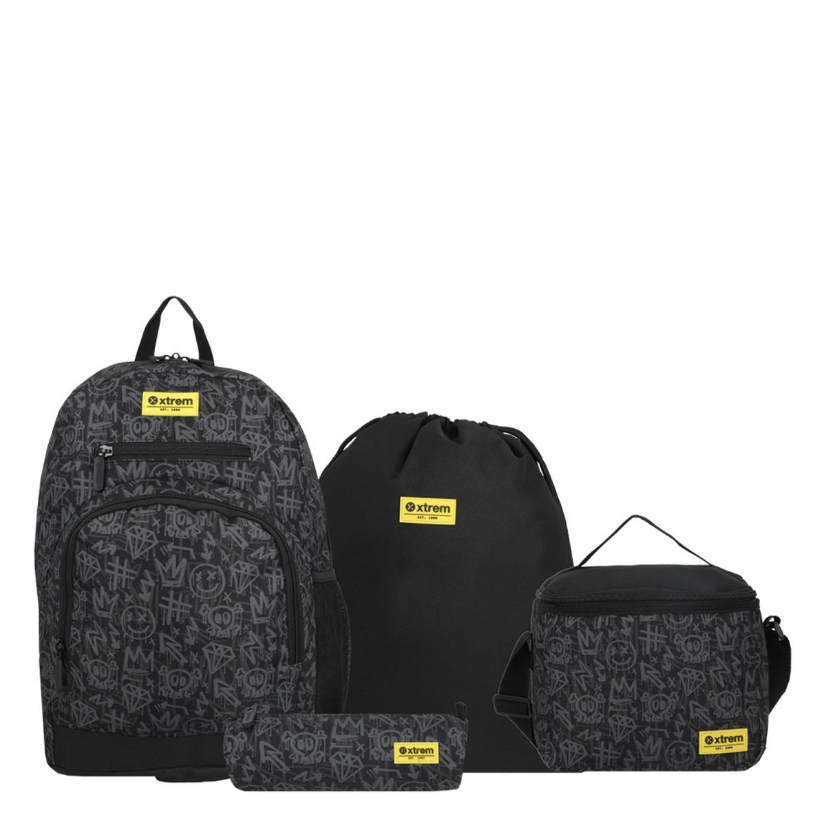 XTREM - Multipack Mochila + Lonchera + Estuche + Bolso 5XT  Xtrem