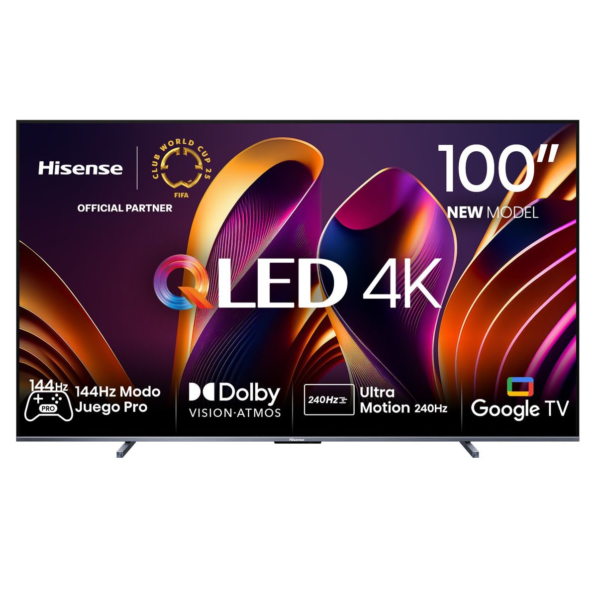 HISENSE - QLED Smart TV 100" 100Q7N 4K Ultra HD Google TV Hisense