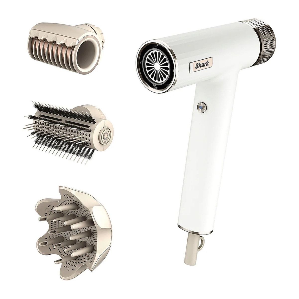 SHARK - Secador Multistyler SpeedStyle Blanco 3 en 1 Shark