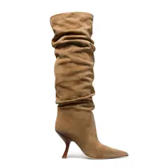 MICHAEL KORS - Bota Kitten Heel Mujer Cuero Café