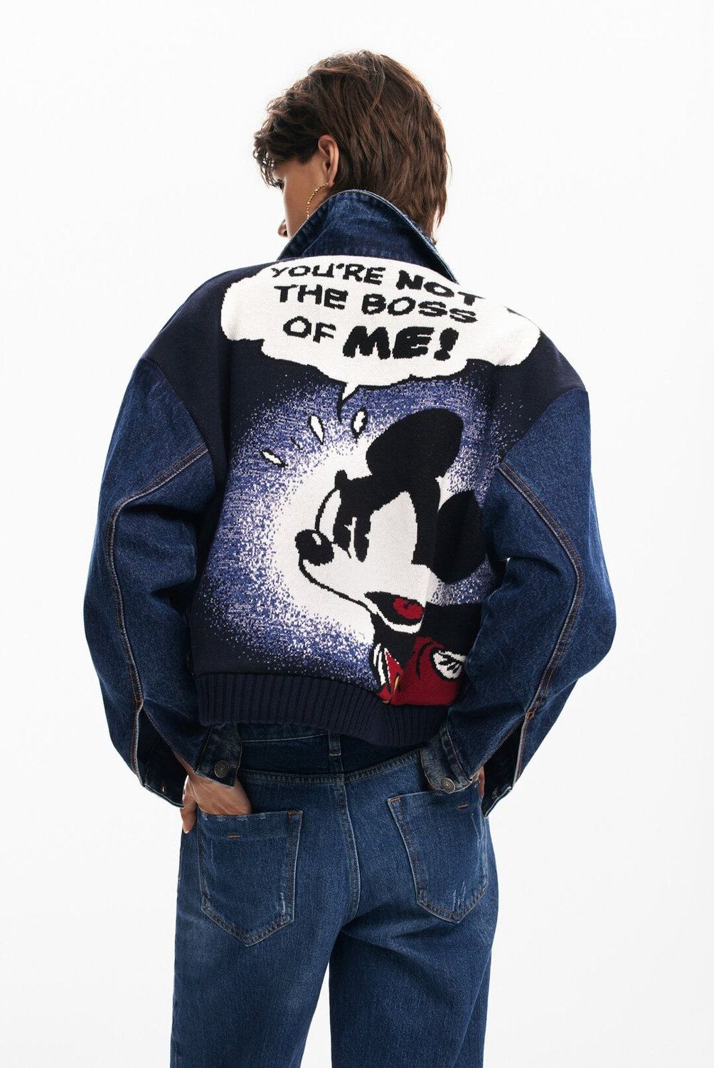 DESIGUAL - Chaqueta Denim Mickey Mujer Desigual
