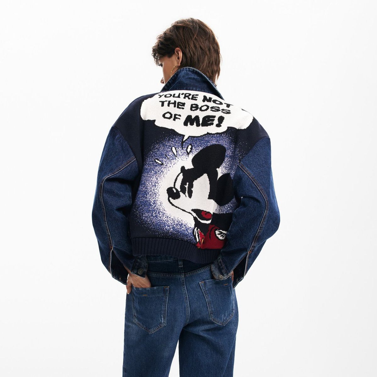 DESIGUAL - Chaqueta Denim Mickey Mujer Desigual