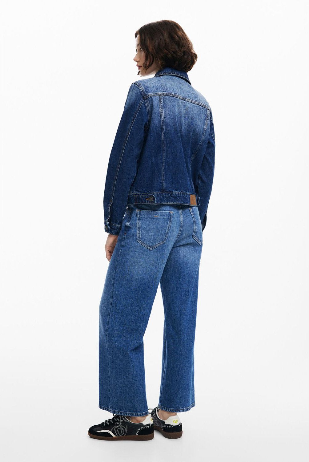 DESIGUAL - Chaqueta Trucker Flores Mujer Desigual