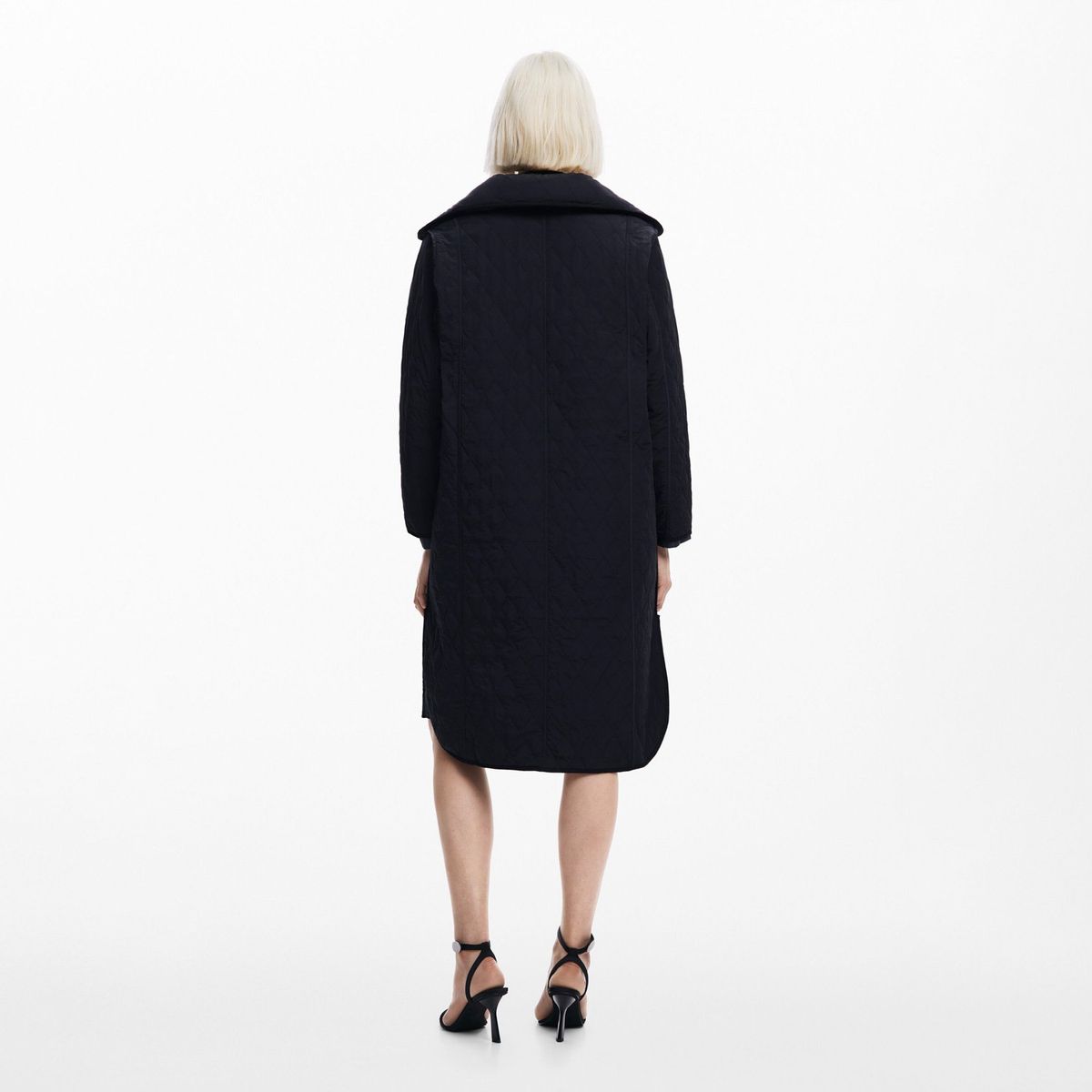 DESIGUAL - Parka Larga Reversible Mujer Desigual