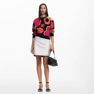 DESIGUAL - Sweater Flores Mujer