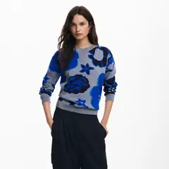 DESIGUAL - Sweater Flores Mujer