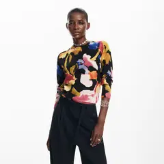 DESIGUAL - Sweater Flores Arty Mujer