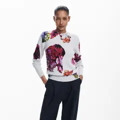 DESIGUAL - Sweater Flores Diseñado Por M. Christian Lacroix Mujer