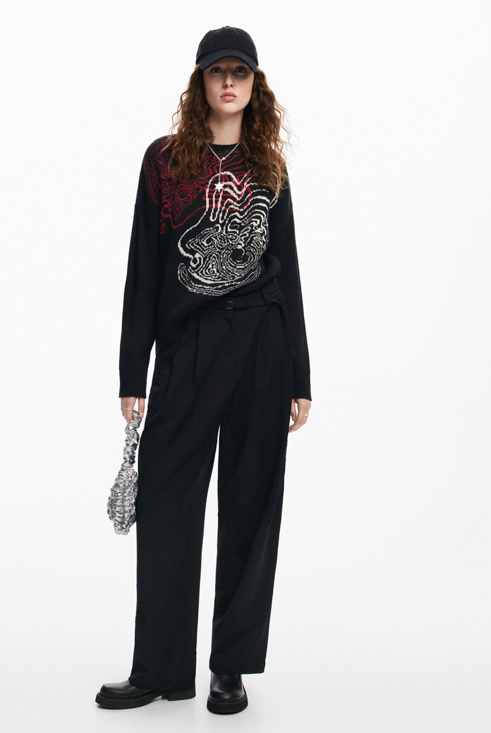 DESIGUAL - Sweater Punto Ondas Diseñado Por M. Christian Lacroix Mujer Desigual