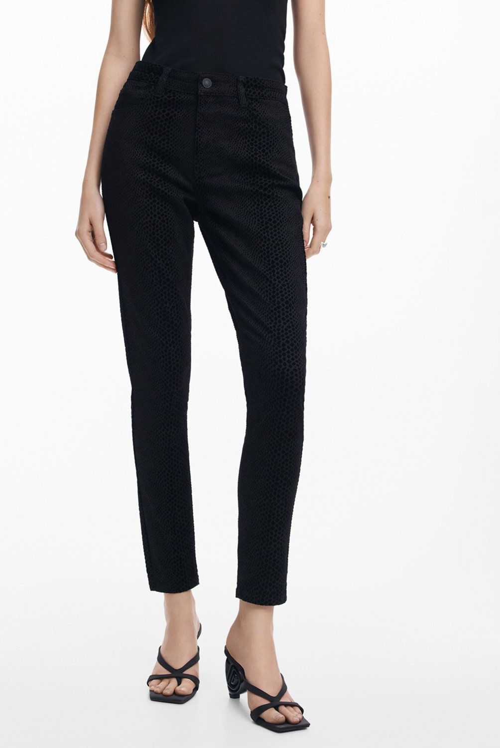 DESIGUAL - Pantalón Slim Denim Mujer Desigual