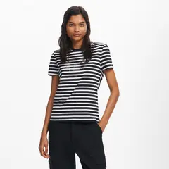 DESIGUAL - Polera Rayas Corazón Mujer