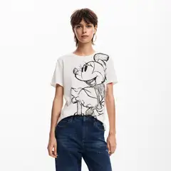 DESIGUAL - Polera Minnie Mouse Mujer