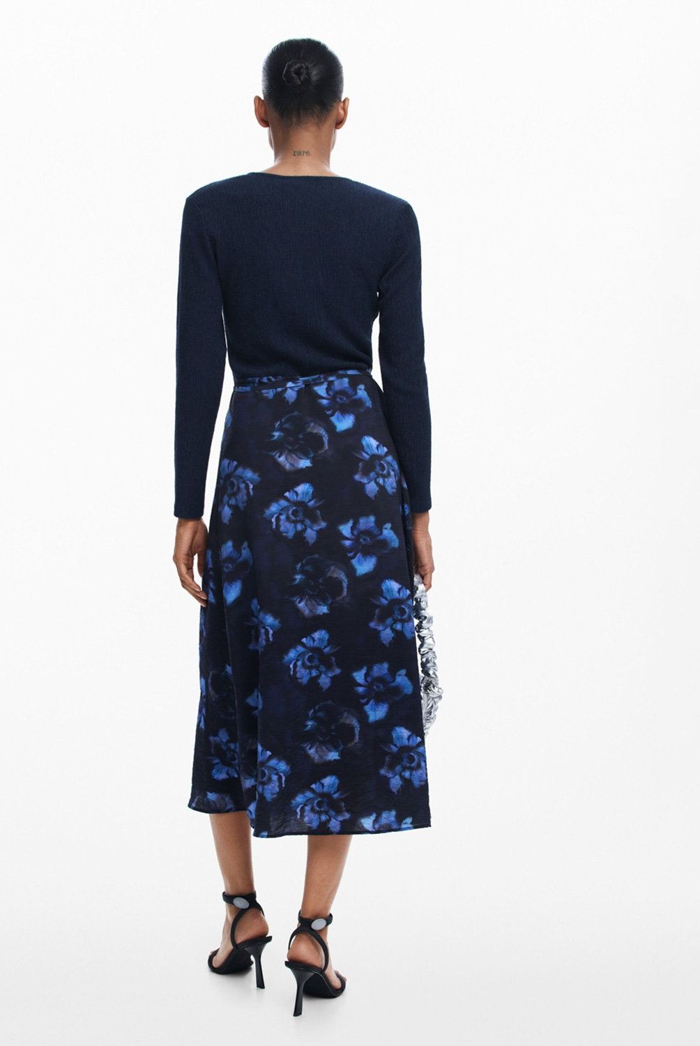 DESIGUAL - Vestido Midi Combinado Mujer Desigual
