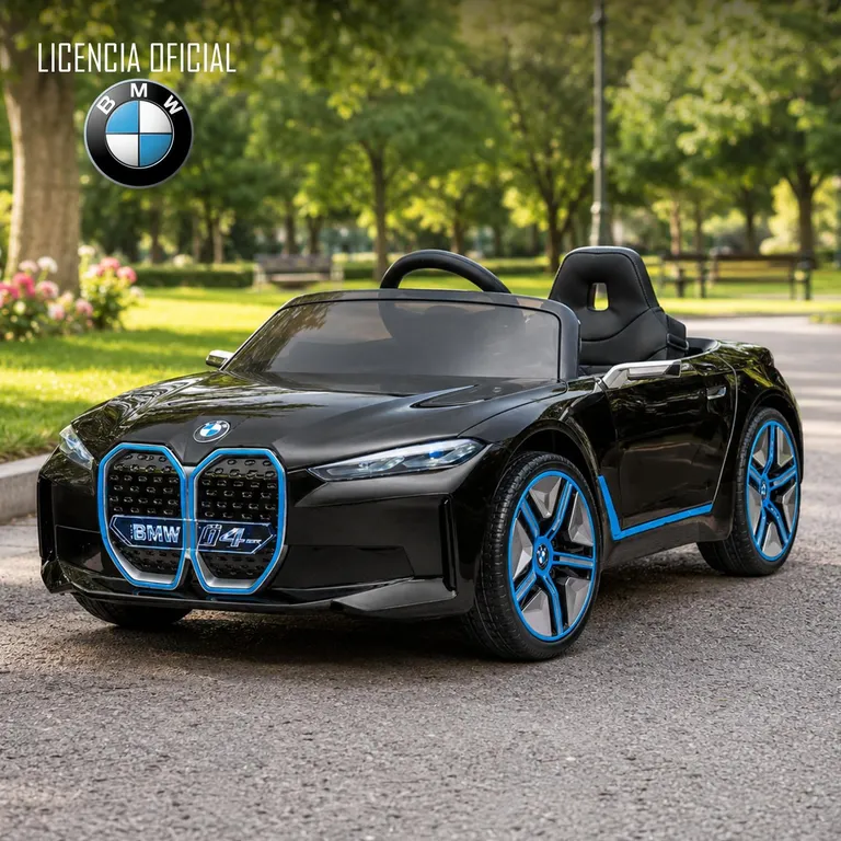 Auto A Batería Bmw I4 Negro 12v