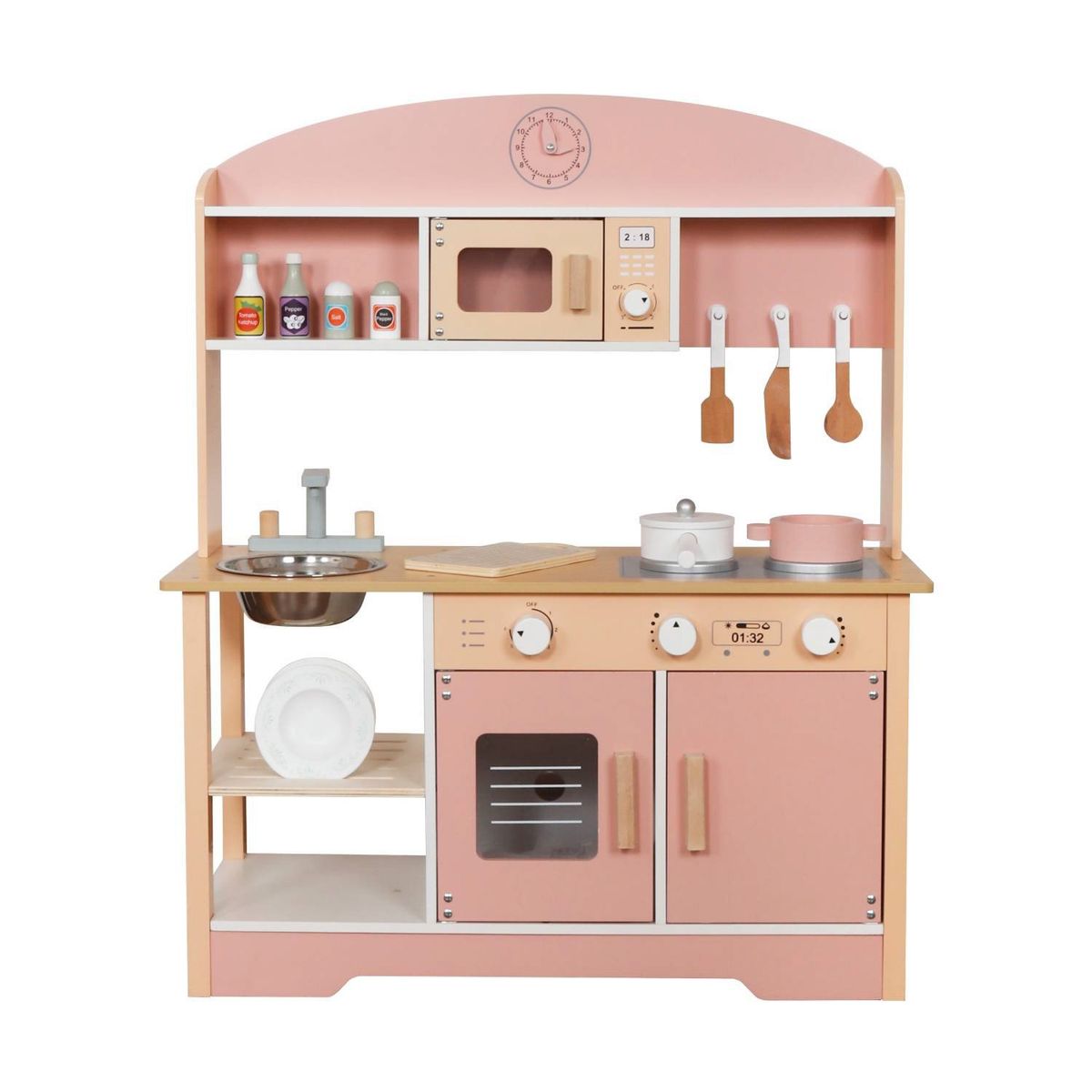 KIDSCOOL - Cocina Montessori Rosa Accesorios Kidscool