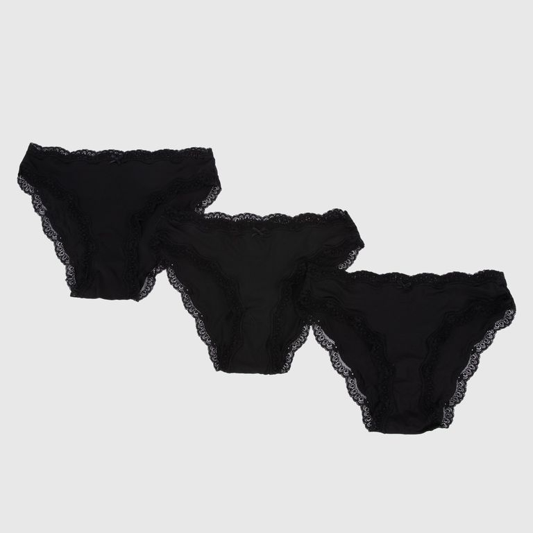 Pack 3 Calzones Slip Jim Encaje Mujer