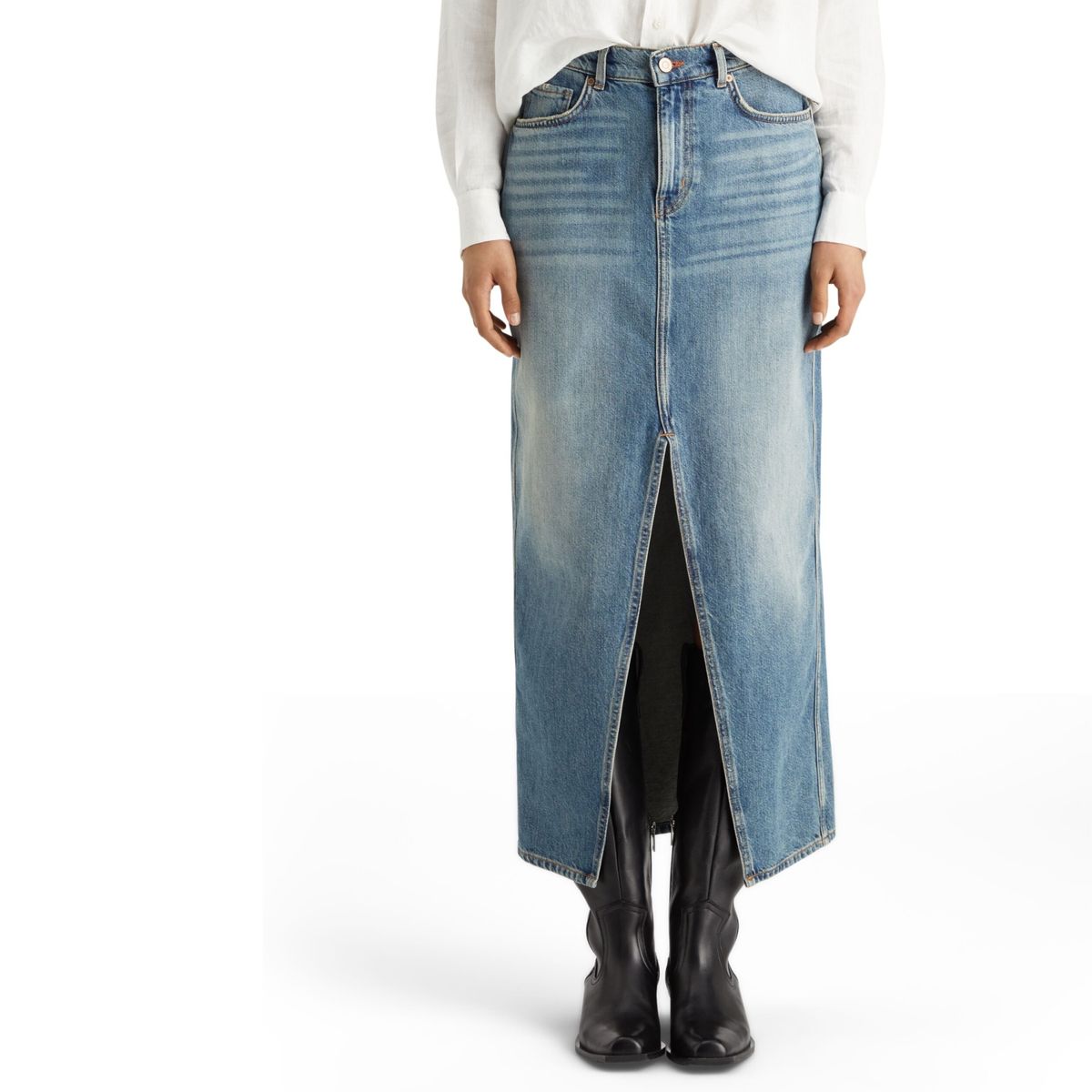 SCOTCHSODA - Falda Denim Mujer Scotchsoda