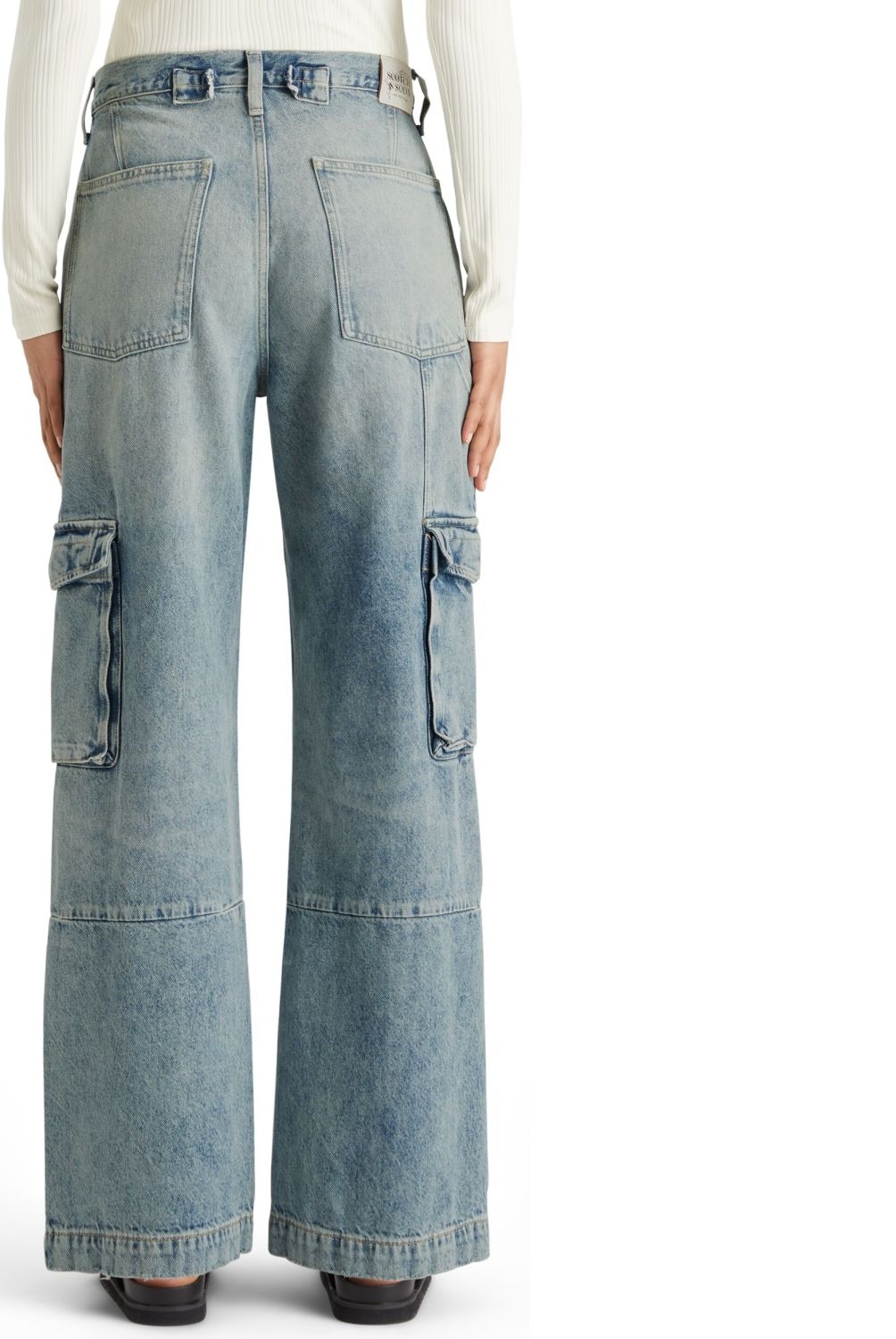 SCOTCHSODA - Jeans Cargo Mujer Scotchsoda
