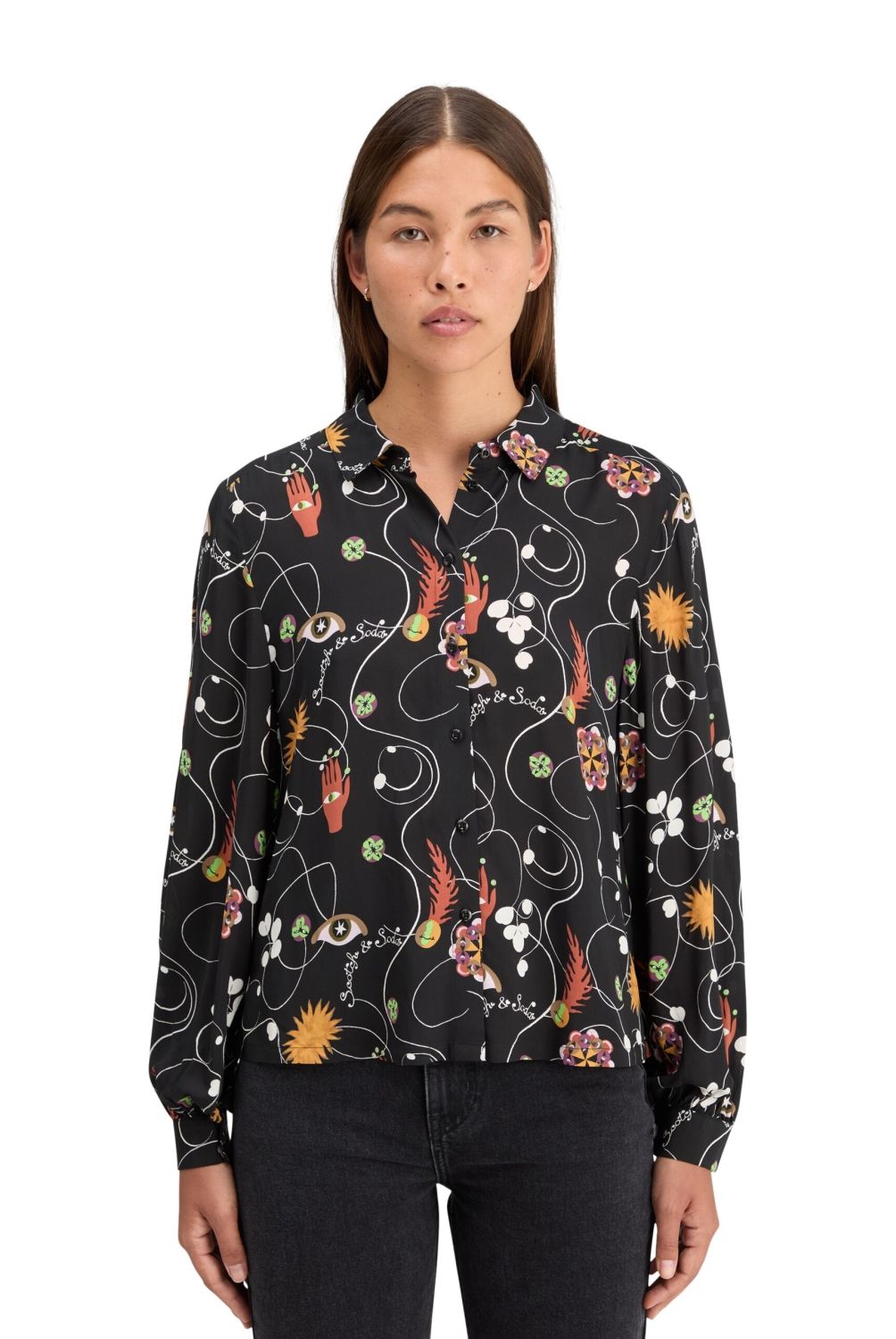 SCOTCHSODA - Blusa Estampada Mujer Scotchsoda