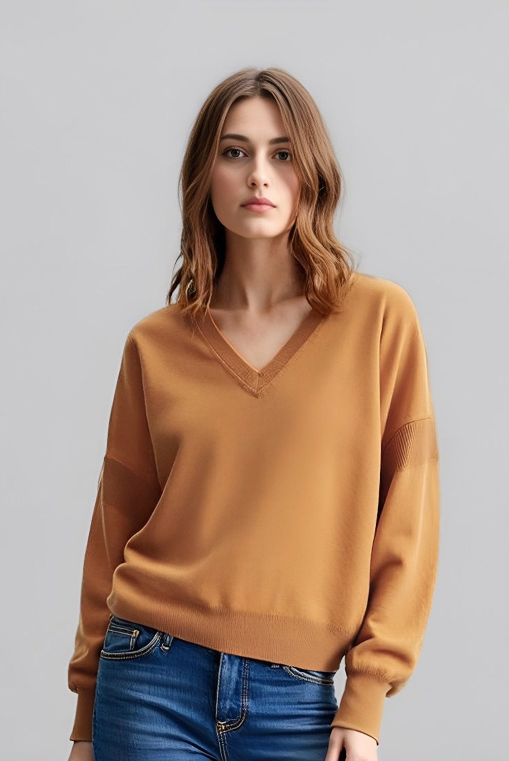SCOTCHSODA - Sweater Cuello En V Mujer Scotchsoda
