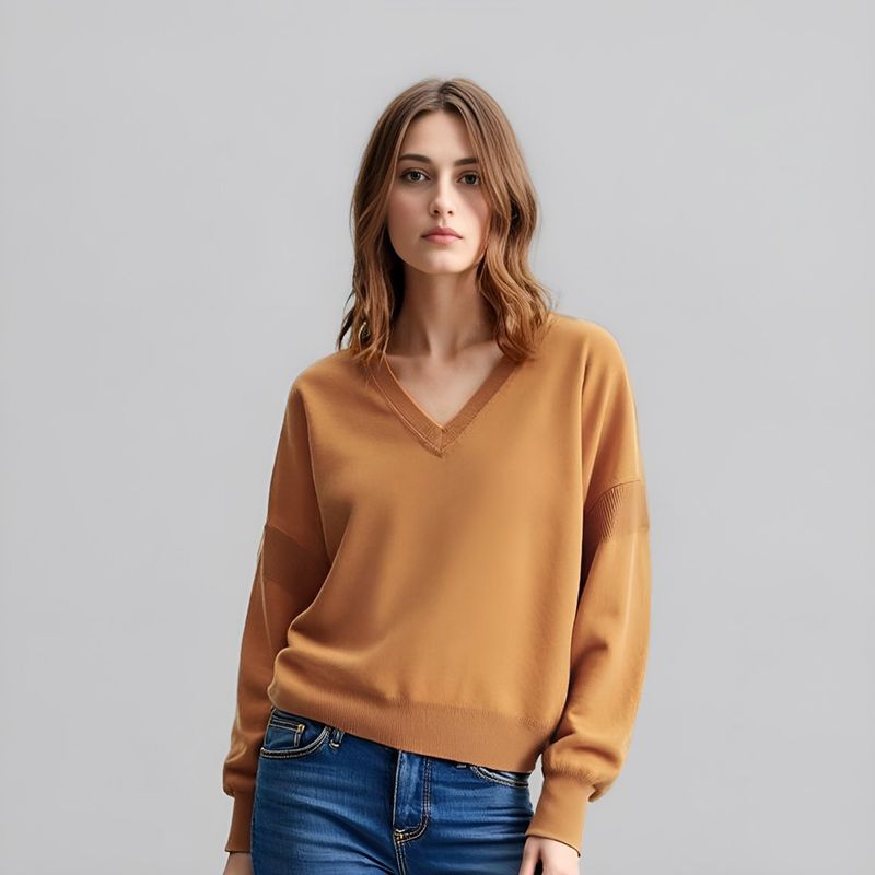 SCOTCHSODA - Sweater Cuello En V Mujer Scotchsoda