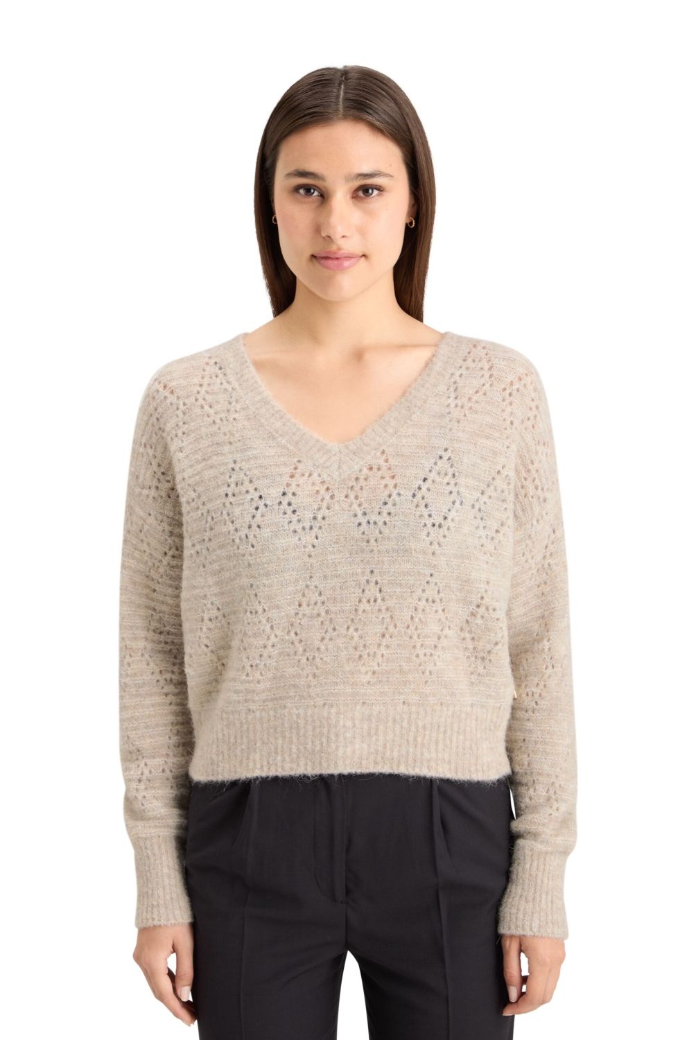 SCOTCHSODA - Sweater Cuello En V Mujer Scotchsoda