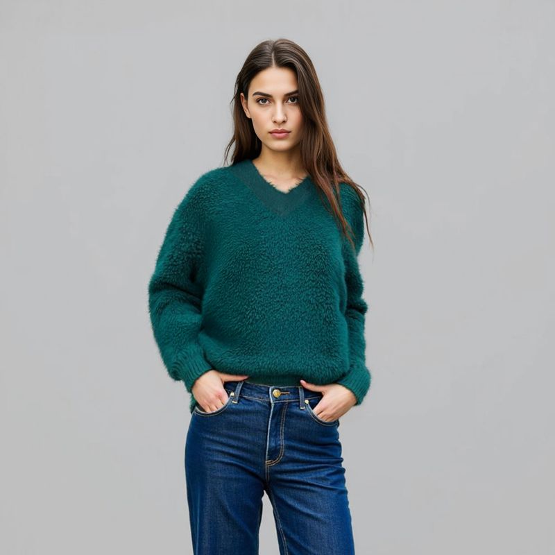 SCOTCHSODA - Sweater Cuello En V Mujer Scotchsoda