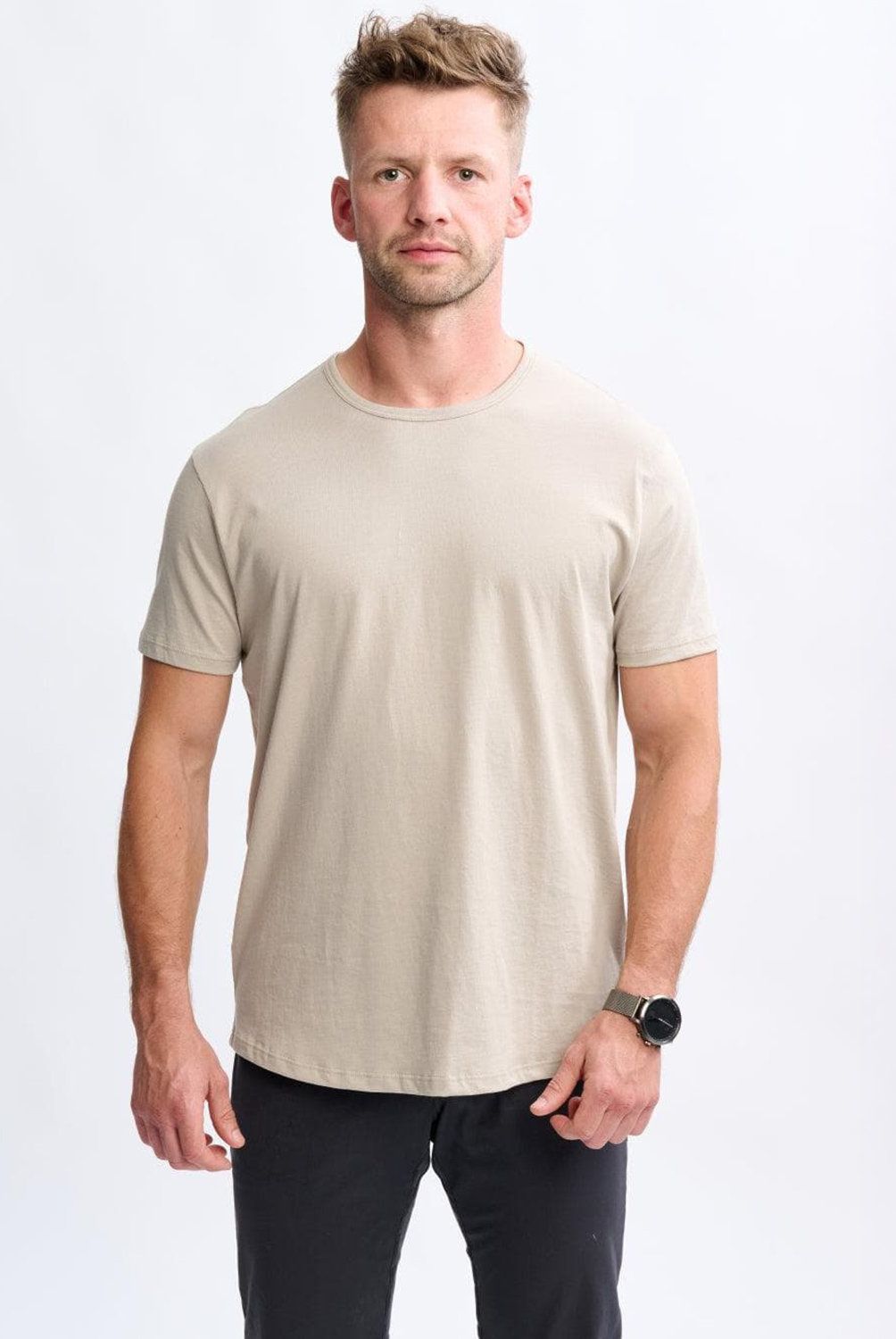 ACAPELLA - Polera Manga Corta Pima Curved Hombre Acapella