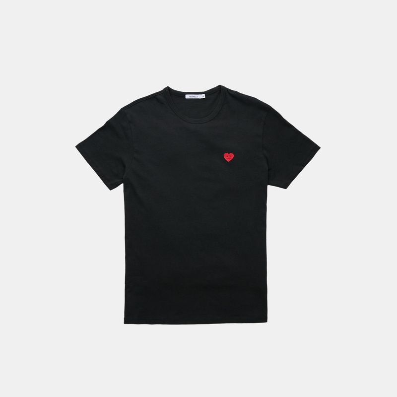 ACAPELLA - Polera Manga Corta Heart Face Tee Hombre Acapella