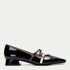 HISPANITAS - Zapato Casual Mujer Cuero Negro