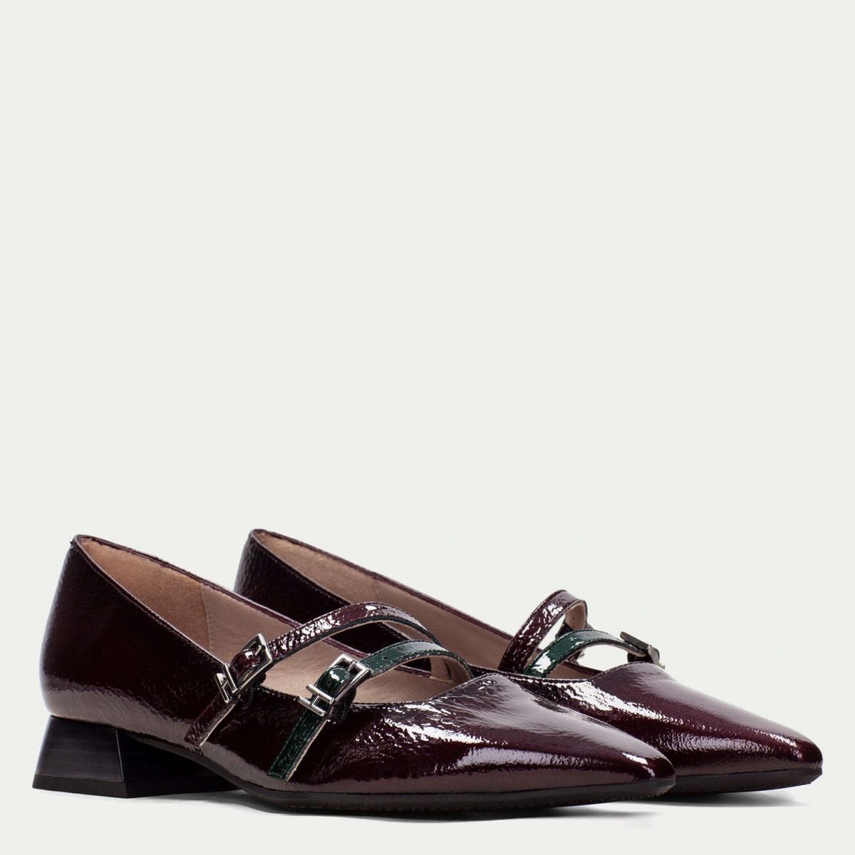 HISPANITAS - Zapato Casual Mujer Cuero Rojo Hispanitas