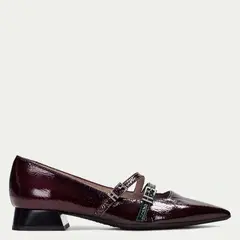 HISPANITAS - Zapato Casual Mujer Cuero Rojo