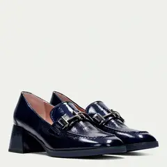 HISPANITAS - Zapato Casual Mujer Cuero Azul