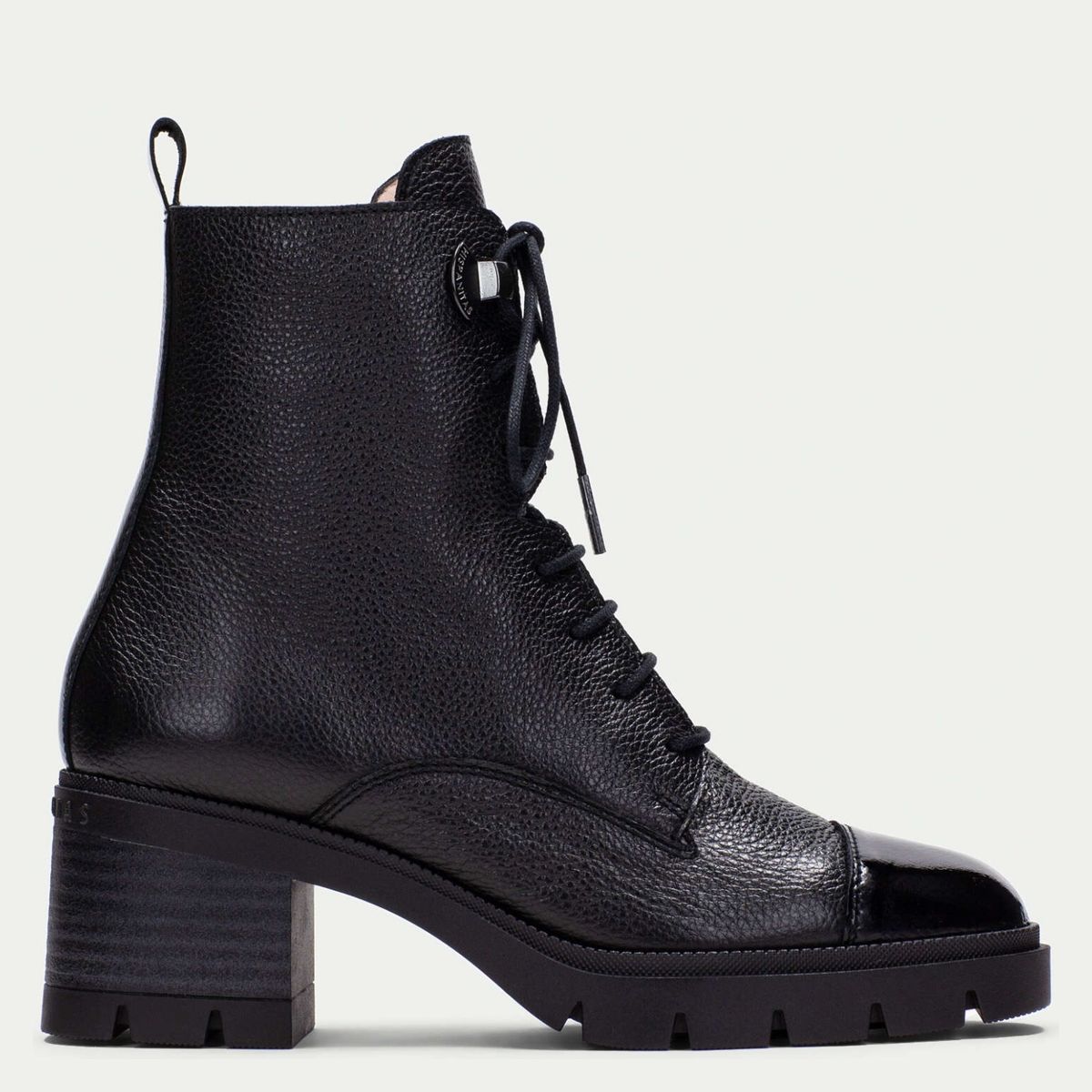 HISPANITAS - Botín Mujer Cuero Negro Hispanitas