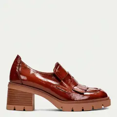 HISPANITAS - Zapato Casual Mujer Cuero Café