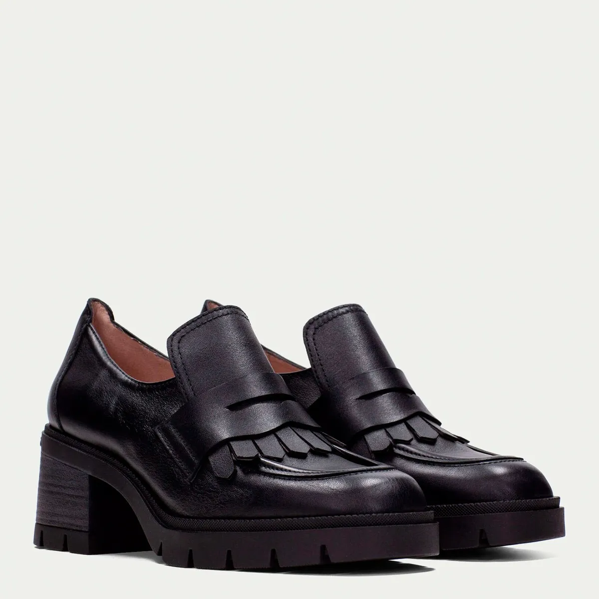 HISPANITAS - Zapato Casual Mujer Cuero Negro Hispanitas