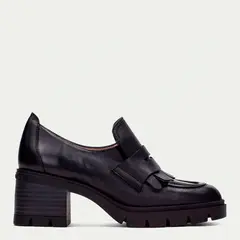 HISPANITAS - Zapato Casual Mujer Cuero Negro