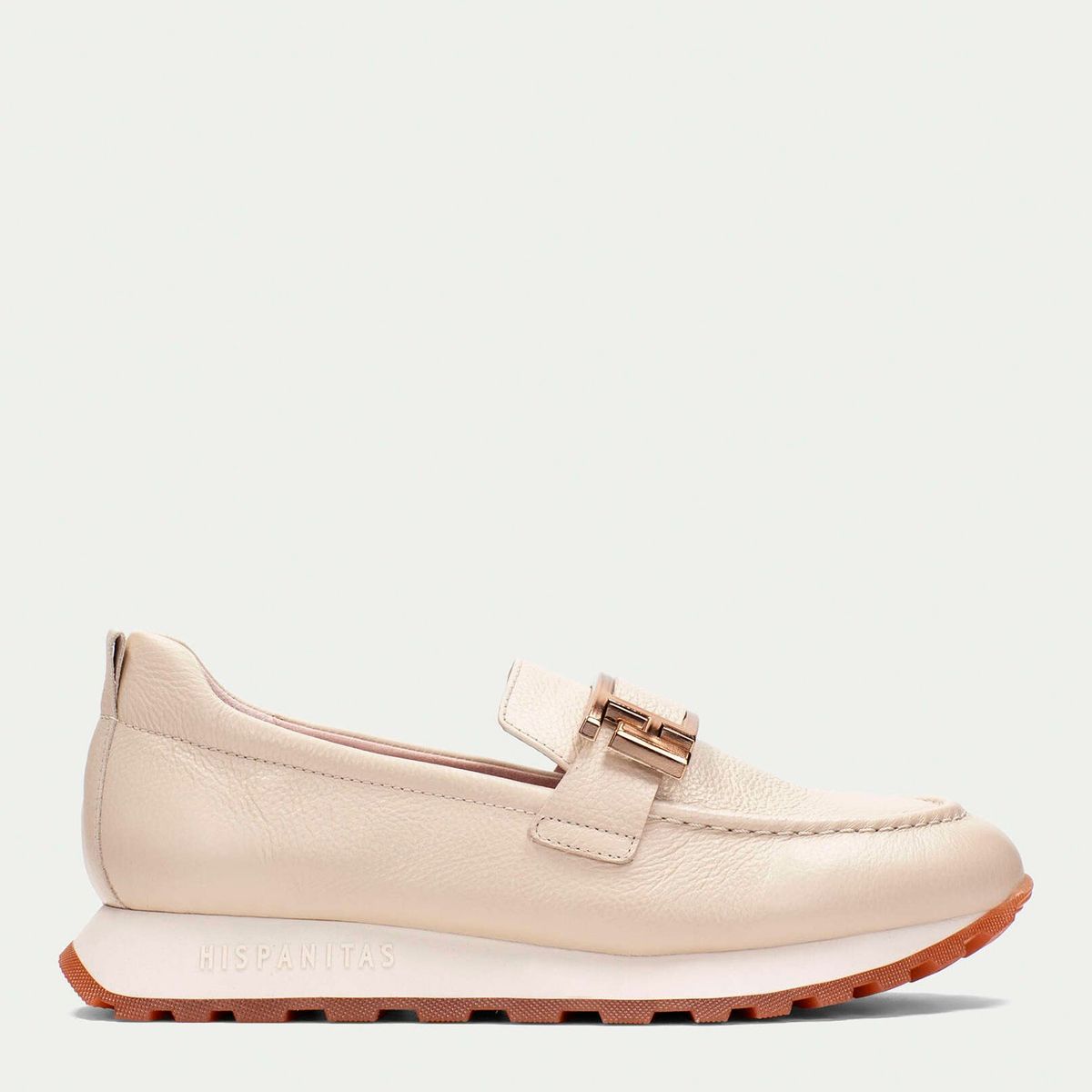 HISPANITAS - Zapato Casual Mujer Cuero Blanco Hispanitas